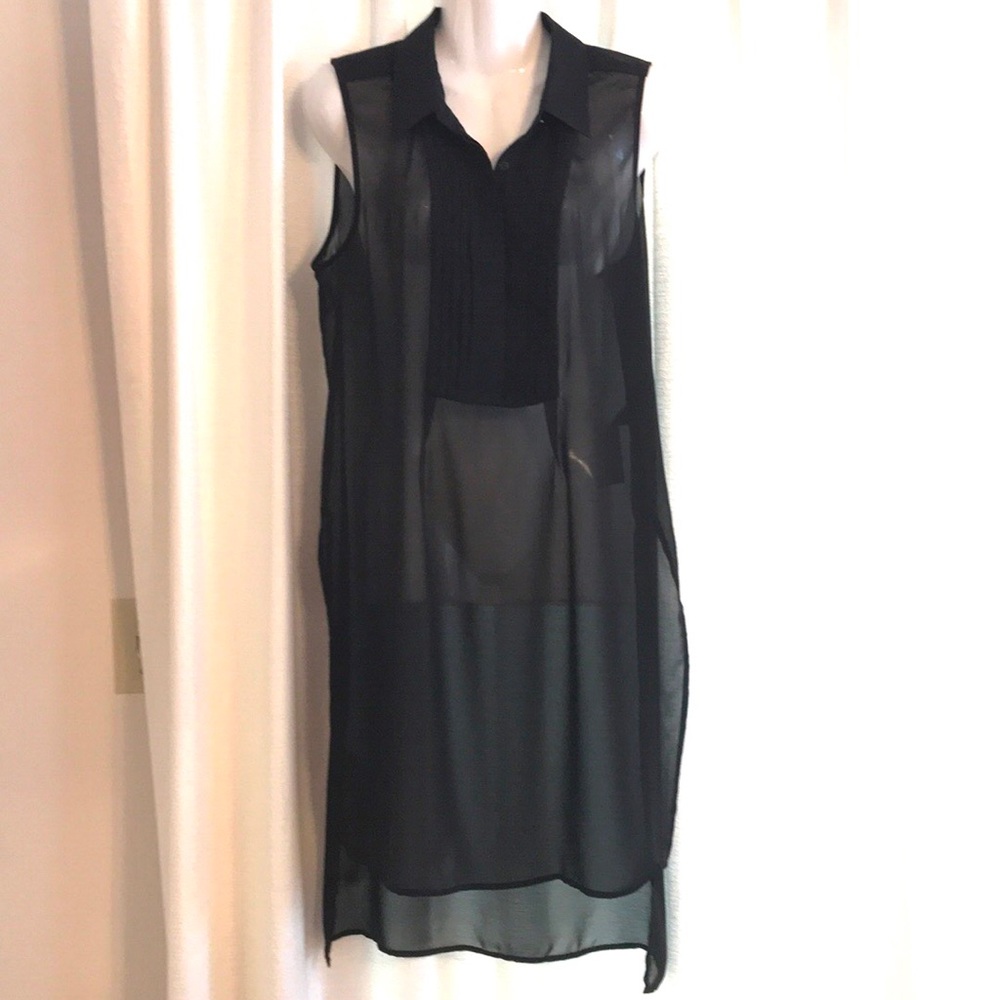 White House Black Market Lagenlook Sheer Dress